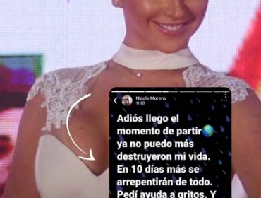 Nicole 'Luli' Moreno preocupa con inquietante mensaje: "Llegó el momento de partir"