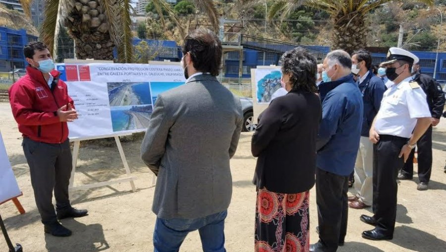 Valparaíso - Viña del Mar: Obras de protección tras marejadas culminan con entrega de remozado parque Juan de Saavedra