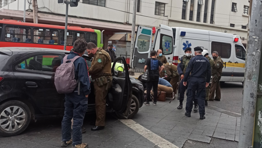 Atropello en las cercanías de plaza Sotomayor origina alta congestión vehicular en Valparaíso