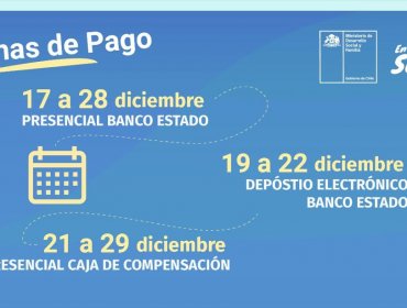 Unos 350 mil hogares recibirán el Bono Covid Navidad en la región de Valparaíso