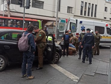 Atropello en las cercanías de plaza Sotomayor origina alta congestión vehicular en Valparaíso