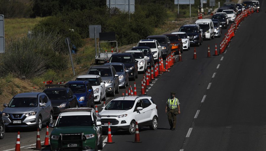 Balance de fin de semana: 15 fallecidos y 6.500 vehículos devueltos a la región Metropolitana