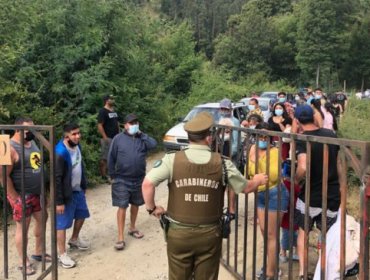 700 personas son sorprendidas por Carabineros en camping ubicado en Lota