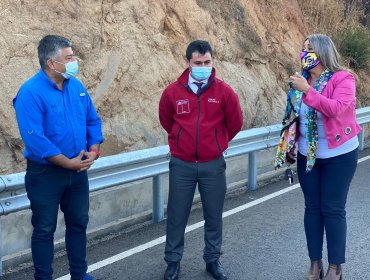 Dan inicio al acceso vehicular en el esperado nuevo puente Los Leones de Limache