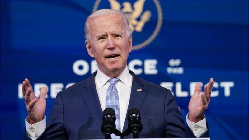 Joe Biden por incidentes en el Capitolio: "Nuestra democracia está bajo un asalto sin precedentes"