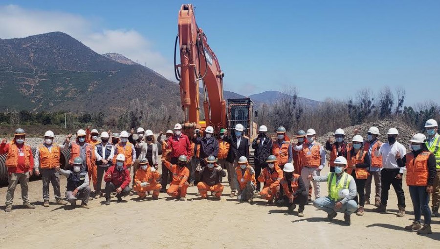 Comenzaron obras de conducción en Hijuelas que optimizarán recarga del embalse Los Aromos