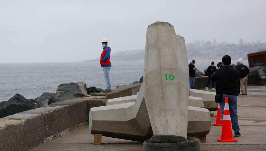 Dan inicio a obras que disminuirán en un 46% el impacto de las marejadas en la Av. Perú de Viña del Mar