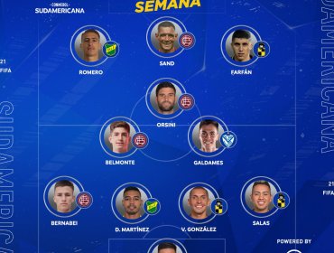 Cuatro chilenos integran el equipo ideal de la ida de semis de Copa Sudamericana