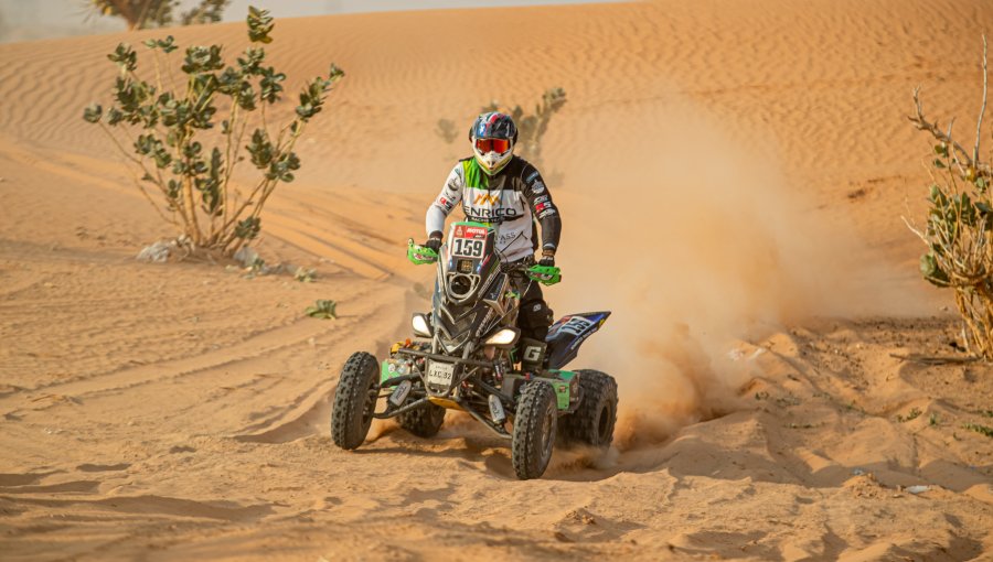 Giovanni Enrico se quedó con el segundo lugar en quads del Rally Dakar