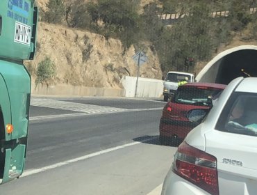 Seis lesionados deja colisión múltiple al interior del túnel El Melón de Nogales