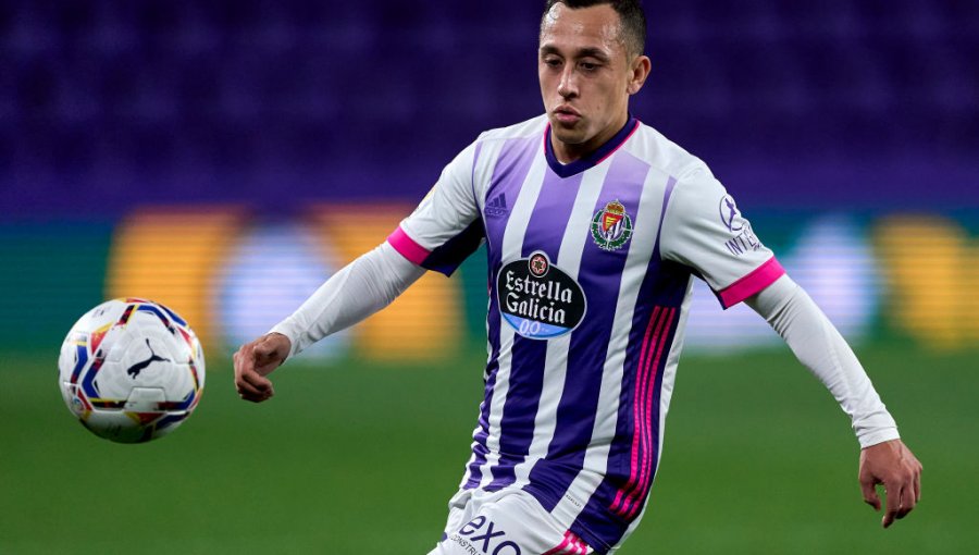 Fabián Orellana fue titular en el agónico empate del Valladolid ante Elche