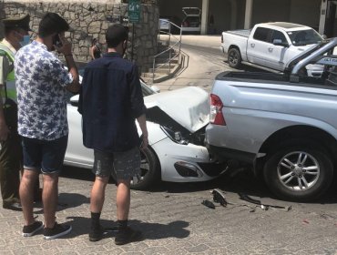 Un menor de edad lesionado deja accidente vehicular en cuarto sector de Reñaca