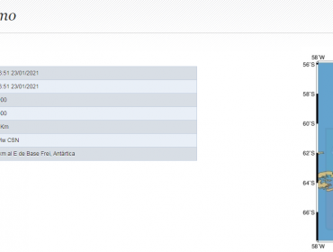 Fuerte sismo en la Antártica Chilena: 7 grados Richter según sismología nacional