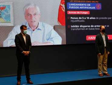 Presidente Piñera promulgó ley que sanciona uso, venta y producción de fuegos artificiales