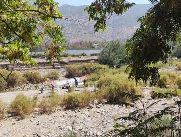 Avioneta de la FACh se estrelló en el lecho del río Mapocho a la altura de Vitacura