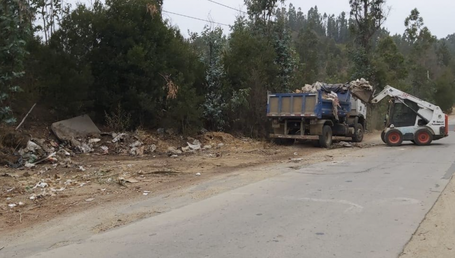 Refuerzan trabajos de limpieza y desmalezado para evitar incendios forestales en Placilla