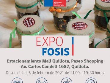 38 emprendedores locales podrán comercializar y difundir sus productos en Expo Fosis Quillota