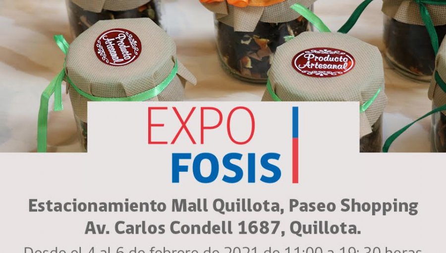 38 emprendedores locales podrán comercializar y difundir sus productos en Expo Fosis Quillota