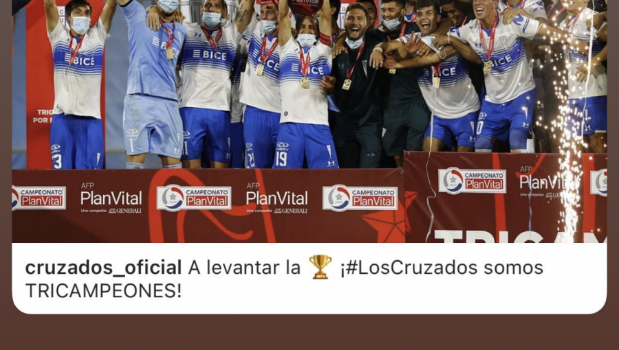 Gary Medel, Nico Castillo, Beto Acosta y más: Así celebraron el tricampeonato los ídolos cruzados