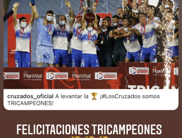 Gary Medel, Nico Castillo, Beto Acosta y más: Así celebraron el tricampeonato los ídolos cruzados