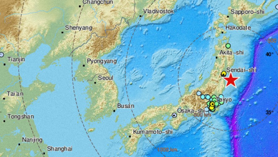 Terremoto en Japón: Fuerte sismo magnitud 7,1 sacudió Fukushima y Tokio