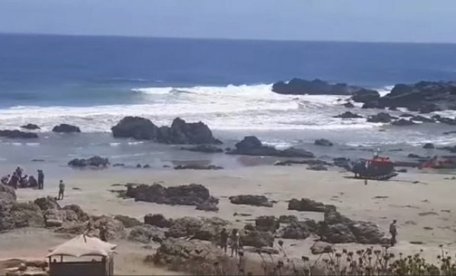 La Ligua: Hombre muere ahogado al intentar rescatar a su hijo en playa La Ballena