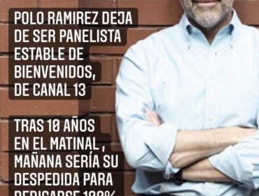 Polo Ramírez deja de ser panelista estable de «Bienvenidos» tras 10 años