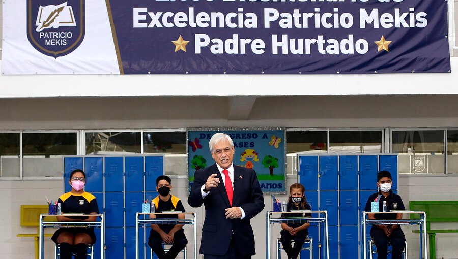 Presidente Piñera inaugura Año Escolar 2021 con defensa de las clases presenciales: "Los niños necesitan interactuar"