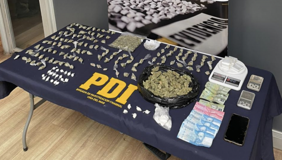 PDI detuvo a hombre acusado de realizar "delivery" de droga en Concón