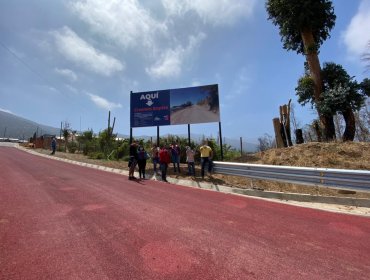 Limache: Tras ser destruida por voraz incendio, principal arteria de Callejón Cabrera vuelve a ser pavimentada