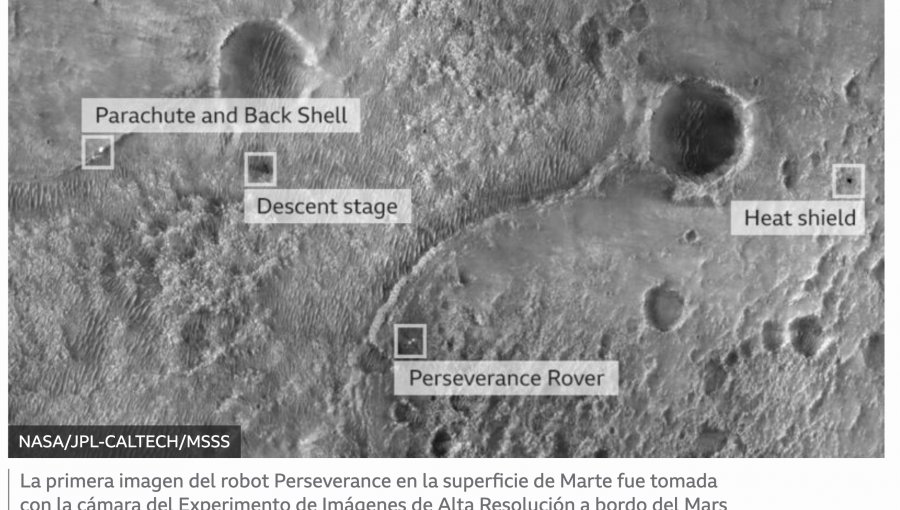 Estas son las mejores imágenes tomadas por «Perseverance» durante sus primeras semanas en Marte