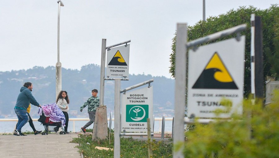 Actualizan la Alerta Amarilla para comunas del borde costero y territorio insular por amenaza de tsunami