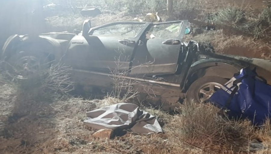 Un fallecido deja violento accidente de tránsito registrado en la ruta Lo Orozco de Casablanca