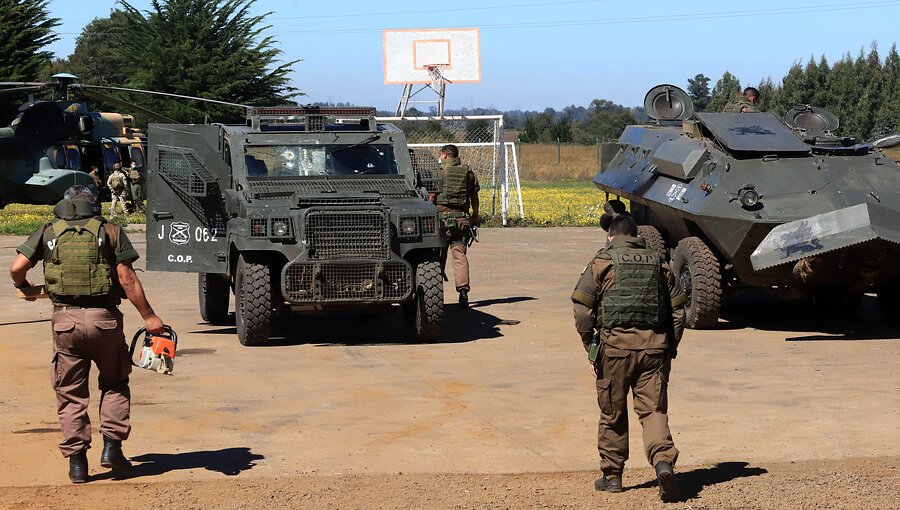 Dos carabineros heridos deja enfrentamiento durante procedimiento por robo de madera en Cholchol