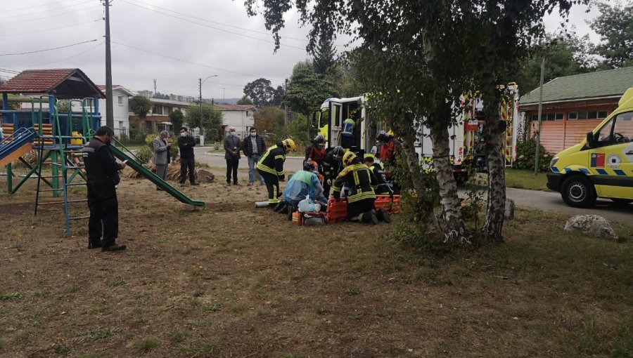 Joven se quemó a lo bonzo en plaza de San Pedro de la Paz: se encuentra en riesgo vital