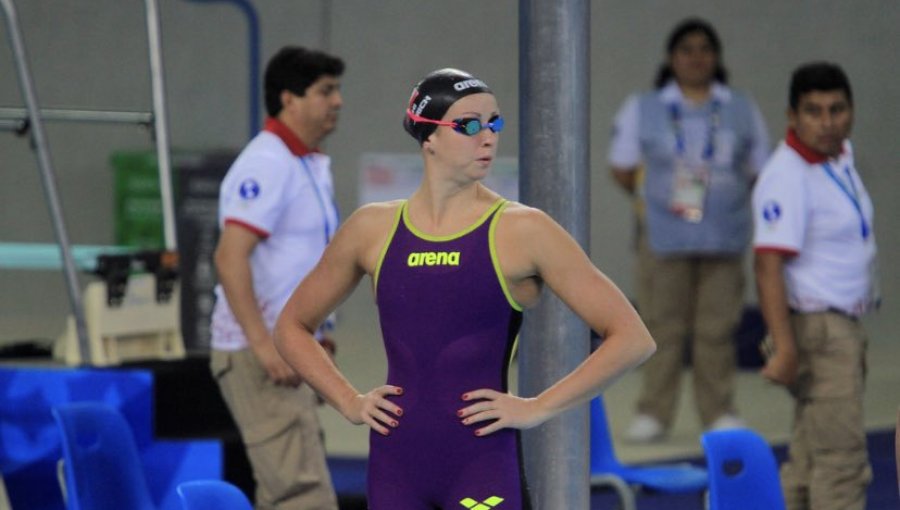 Kristel Köbrich ganó medalla de plata en Sudamericano de Natación de Buenos Aires