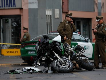 Carabinero sufrió fractura de cráneo tras violento accidente en San Miguel: se encuentra en riesgo vital