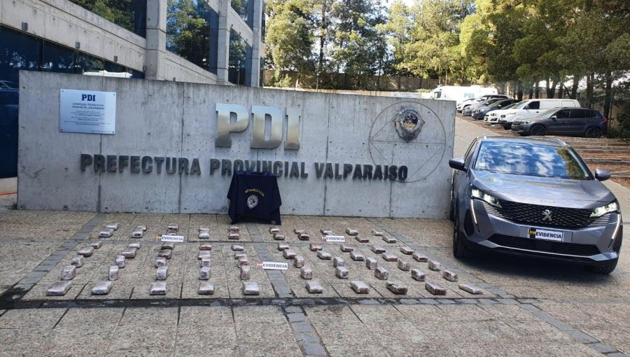 Desbaratan organización criminal que ingresaba droga desde Bolivia con rumbo a Valparaíso