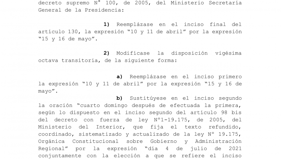 Proyecto de Piñera para cambiar fecha de elecciones prohíbe hacer propaganda electoral por un mes