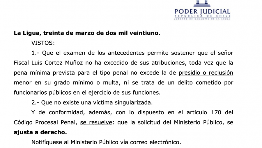 Juzgado de La Ligua respalda decisión de Fiscalía de no continuar investigando paseo sin mascarilla del presidente Piñera