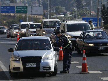 117 vehículos han sido devueltos en controles sanitarios de Marga Marga