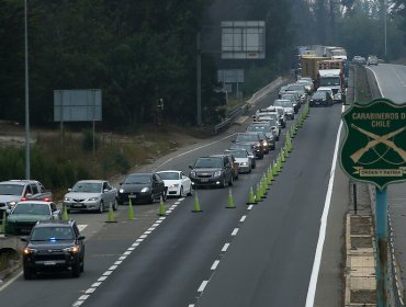 Más de 80 mil vehículos salieron de la región Metropolitana durante Semana Santa: 1.460 fueron devueltos