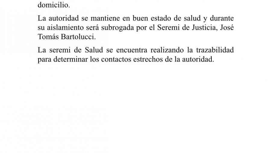 Gobierno Regional de Valparaíso confirma positivo por Covid-19 de la seremi Leslie Briones