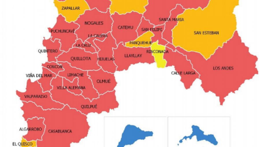 Otras siete comunas de la región de Valparaíso iniciaron su cuarentena obligatoria: ya son 29 ciudades en Fase 1