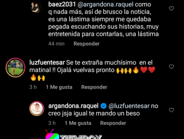 Raquel Argandoña dejó entrever que no regresará al matinal «Bienvenidos»