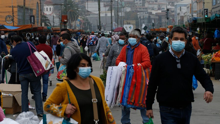 Valparaíso y Viña del Mar están entre las 6 comunas del país que registran sobre mil casos activos de Covid-19