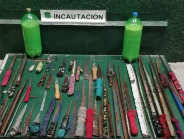 Masivo allanamiento en la cárcel de Valparaíso permite incautar celulares, alcohol, armas y droga