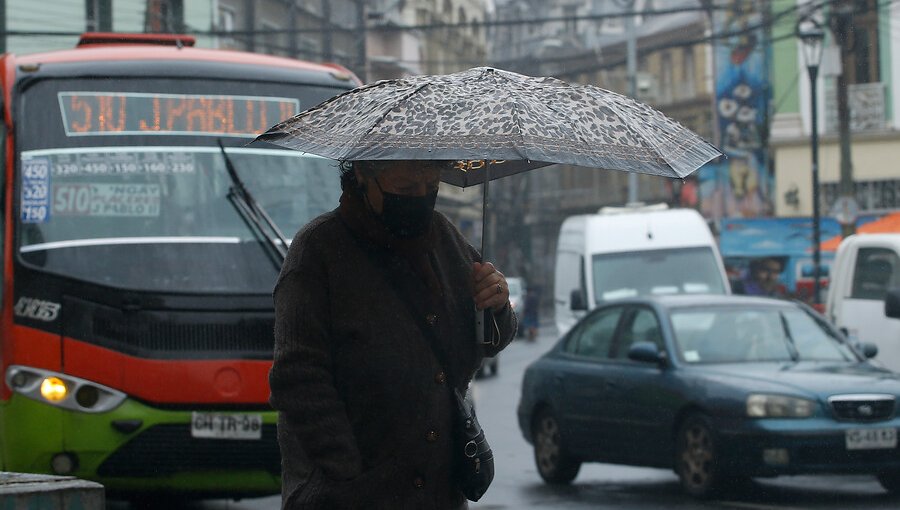 Hasta 15 milímetros de precipitaciones se esperan en las comunas de Valparaíso y Viña del Mar