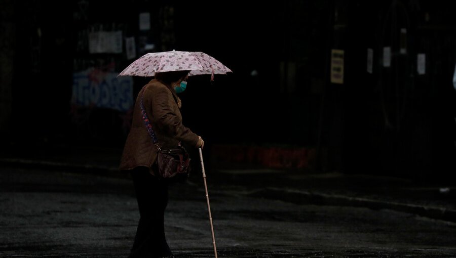 Sistema frontal deja cerca de 20 mm de precipitaciones en la parte alta de Valparaíso