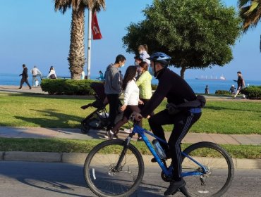 Al menos 9 mil personas circularon en Viña del Mar en franja deportiva matinal en calles sin vehículos